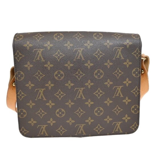 LOUIS VUITTON Cartouchiere GM Shoulder Bag Monogram Leather Brown - Picture 2 of 5